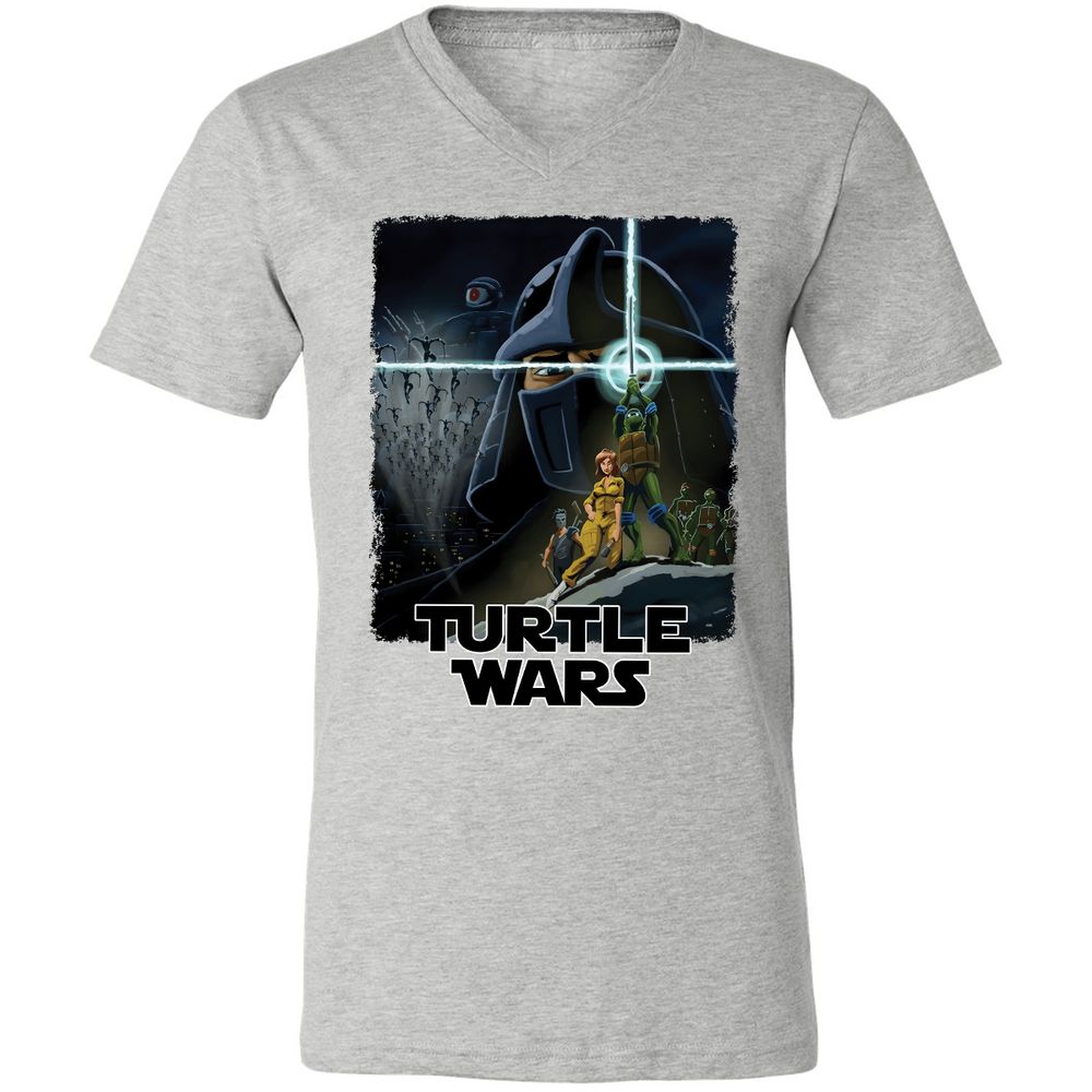 Unisex V-Neck T-Shirt - 7TR9XD6Q - Athletic Heather - 7