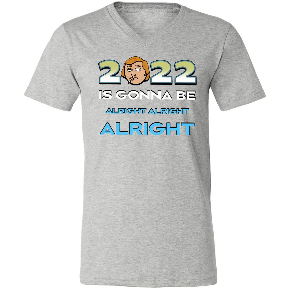 Unisex V-Neck T-Shirt - B6TH4GFD - Athletic Heather - 7
