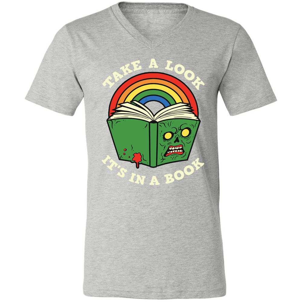 Unisex V-Neck T-Shirt - AUUPXWPF - Athletic Heather - 7