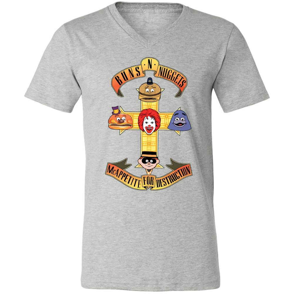 Unisex V-Neck T-Shirt - V2AB6LV9 - Athletic Heather - 7