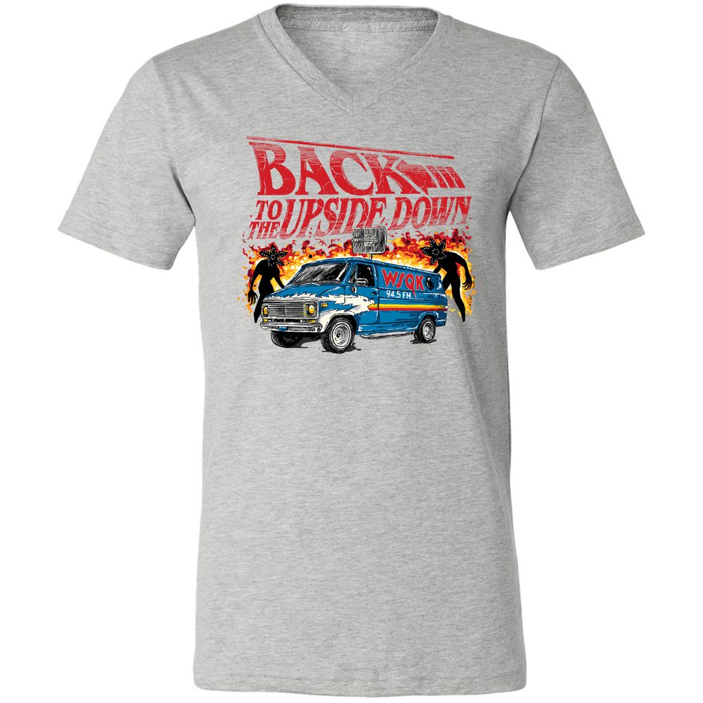 Unisex V-Neck T-Shirt - Z5DR4RDE - Athletic Heather - 7