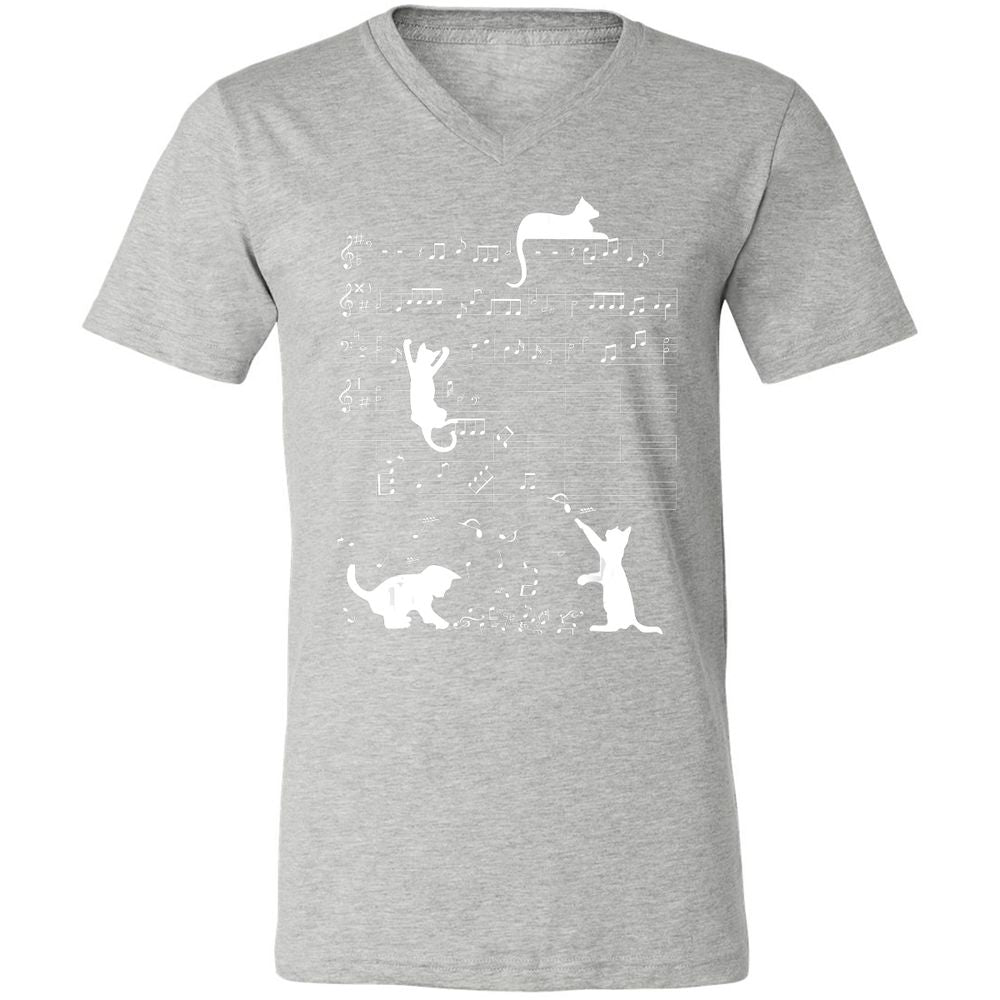 Unisex V-Neck T-Shirt - PDNJ7Z77 - Athletic Heather - 7