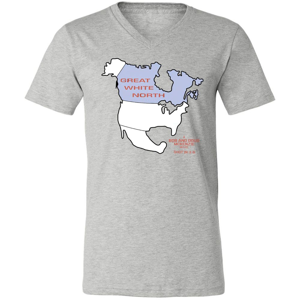 Unisex V-Neck T-Shirt - YKZCEXM5 - Athletic Heather - 7