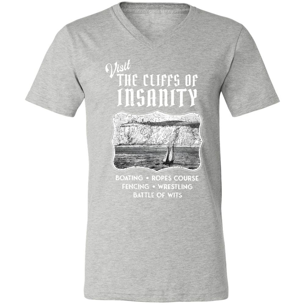 Unisex V-Neck T-Shirt - C8MAHKCY - Athletic Heather - 7