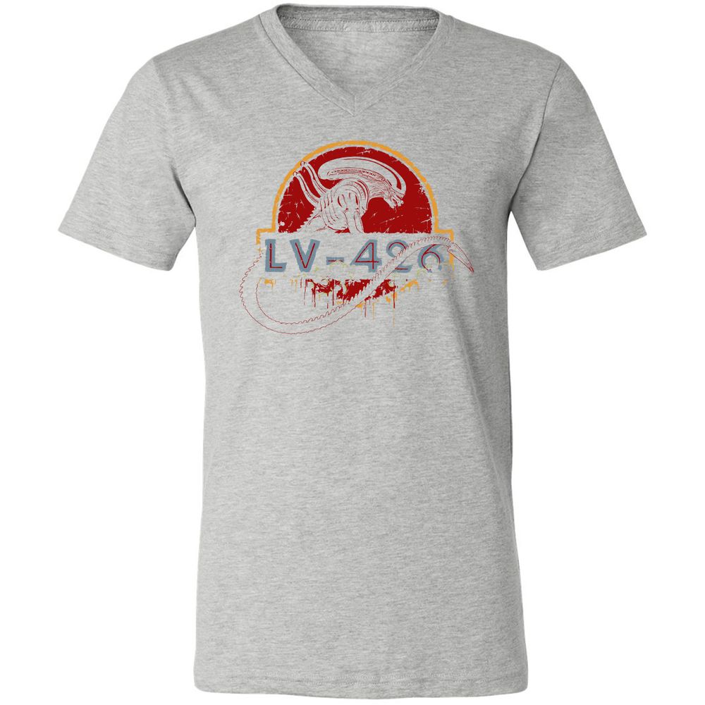Unisex V-Neck T-Shirt - XSSY5KBZ - Athletic Heather - 7