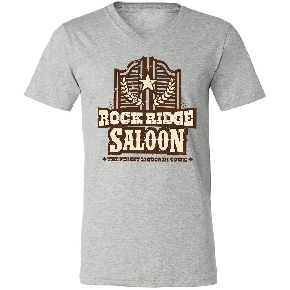 Unisex V-Neck T-Shirt - BLRX1YGY - Athletic Heather - 7