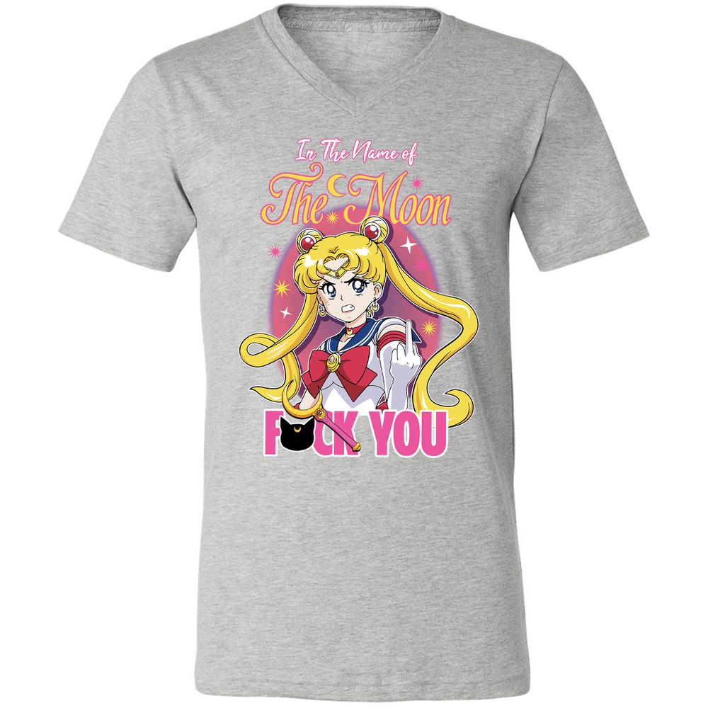 Unisex V-Neck T-Shirt - 2ASAKH56 - Athletic Heather - 7