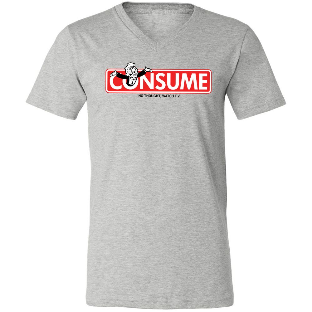 Unisex V-Neck T-Shirt - SVYWPQ1G - Athletic Heather - 7