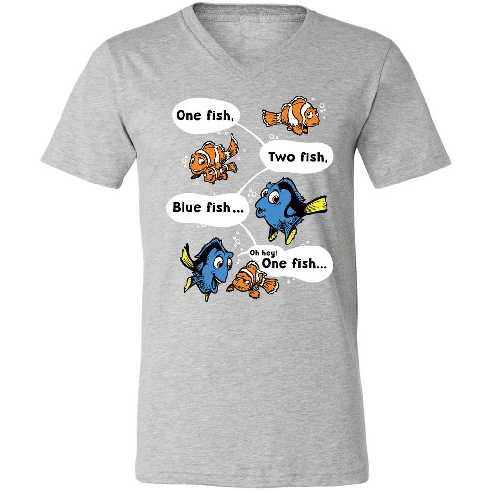 Unisex V-Neck T-Shirt - NQTXKSXD - Athletic Heather - 7