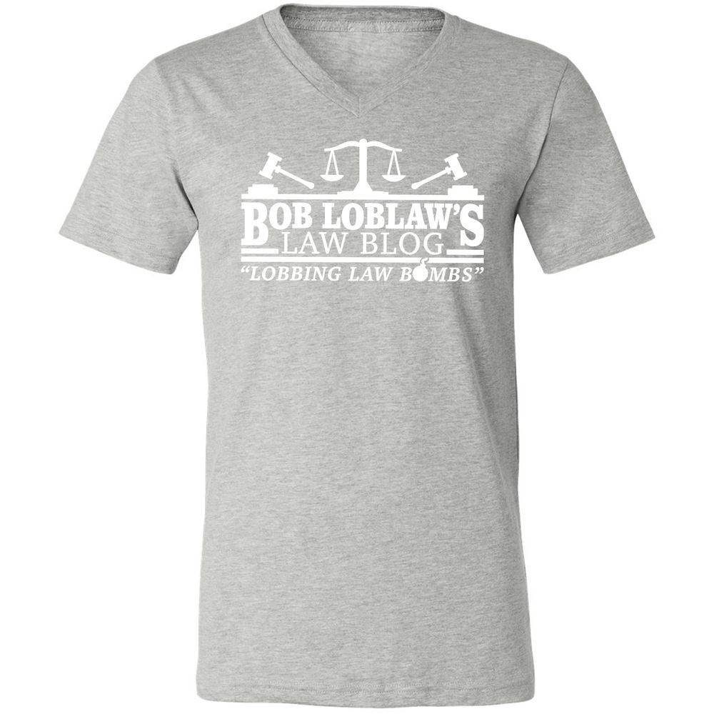 Unisex V-Neck T-Shirt - 9TFJB3ER - Athletic Heather - 7
