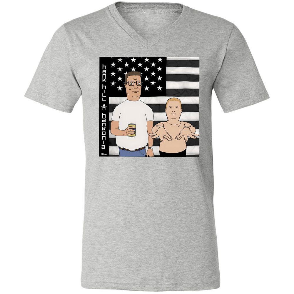 Unisex V-Neck T-Shirt - FJ74KX2E - Athletic Heather - 7