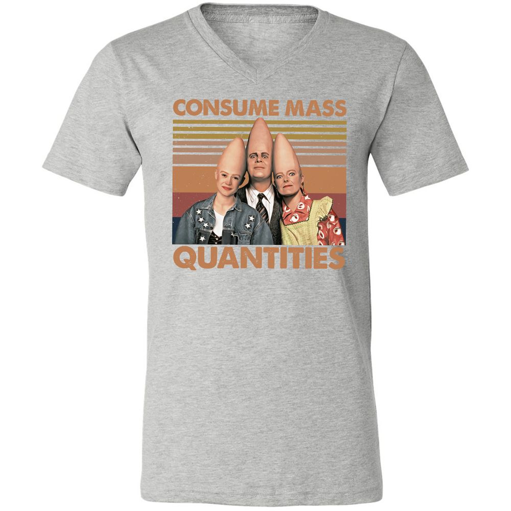 Unisex V-Neck T-Shirt - HU6YN8H4 - Athletic Heather - 7