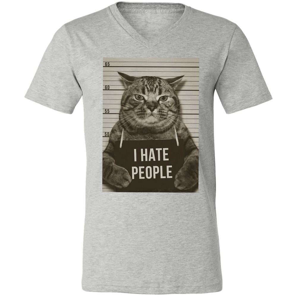 Unisex V-Neck T-Shirt - 1CEY6MXW - Athletic Heather - 7