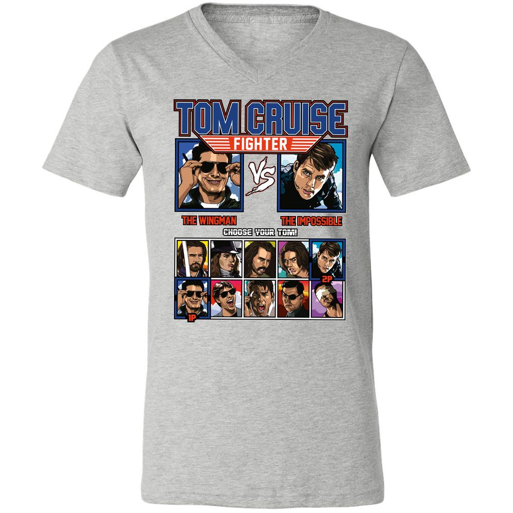 Unisex V-Neck T-Shirt - A1P5KMJH - Athletic Heather - 7