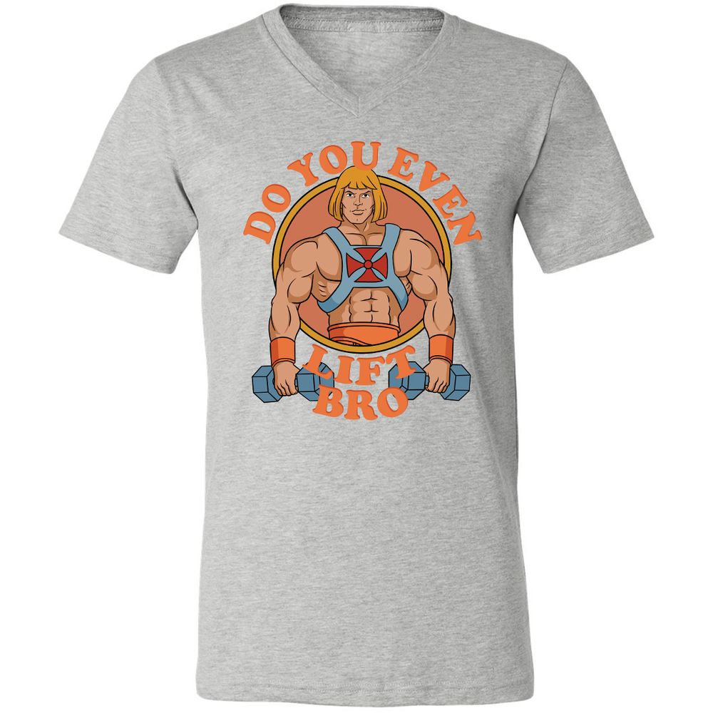 Unisex V-Neck T-Shirt - 7D3ZNB81 - Athletic Heather - 7