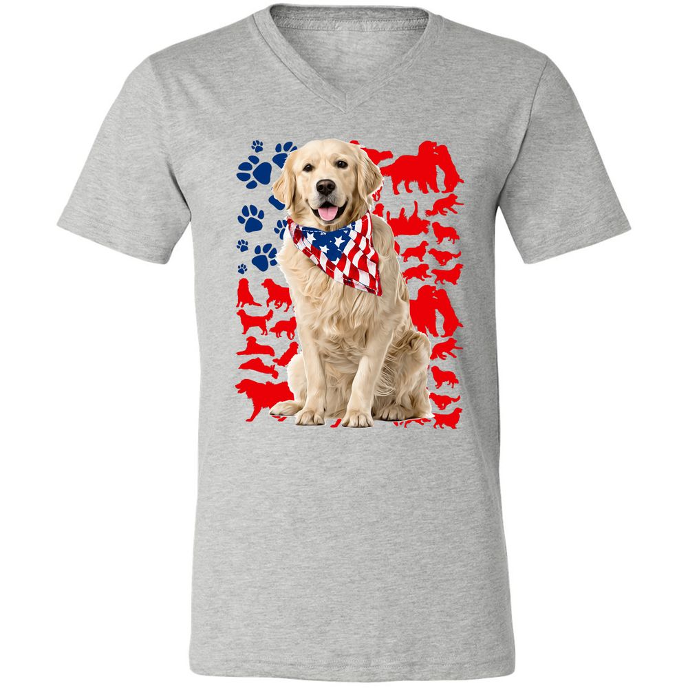 Unisex V-Neck T-Shirt - JPNXMRY6 - Athletic Heather - 7