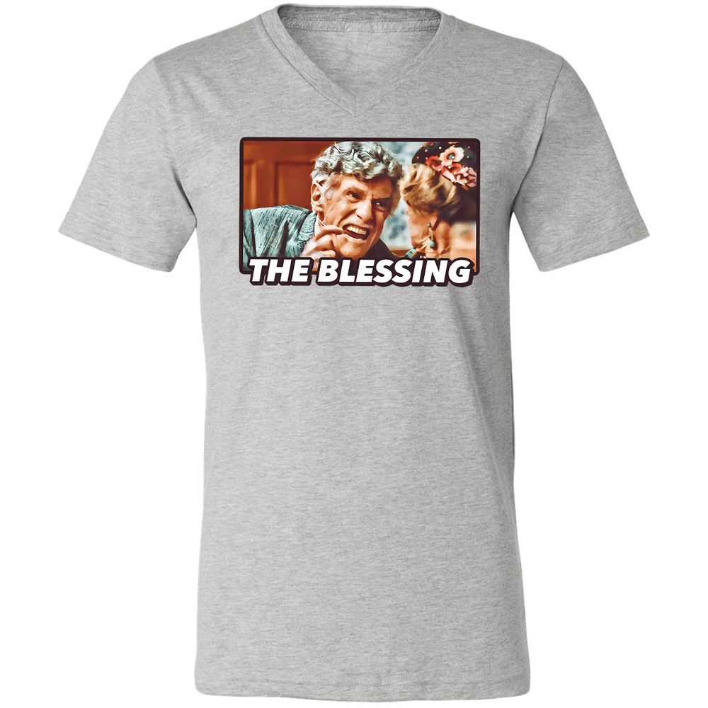 Unisex V-Neck T-Shirt - YUWQZRU8 - Athletic Heather - 7