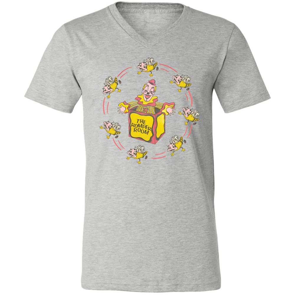 Unisex V-Neck T-Shirt - RL14QXK4 - Athletic Heather - 7
