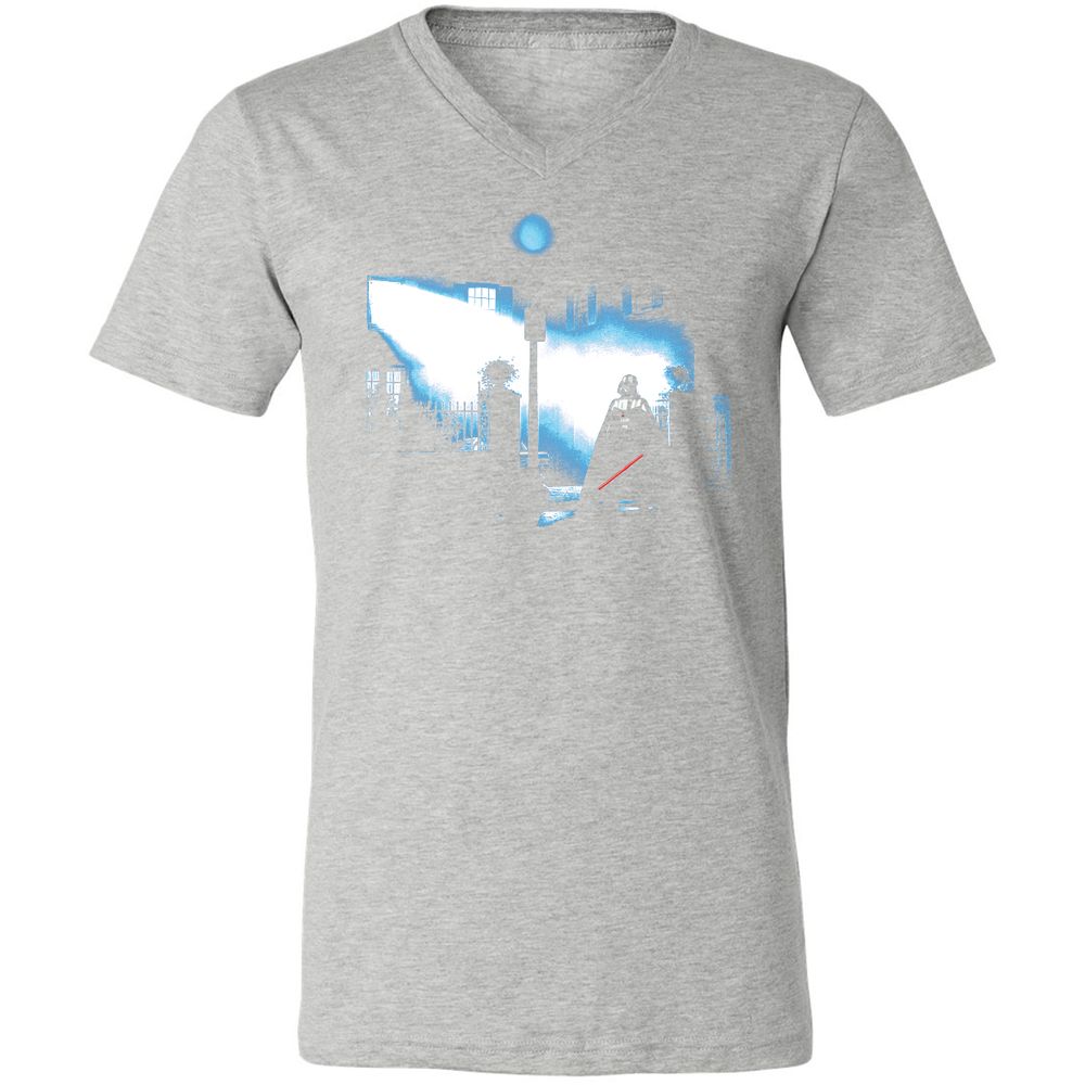 Unisex V-Neck T-Shirt - UUQEGEXK - Athletic Heather - 7