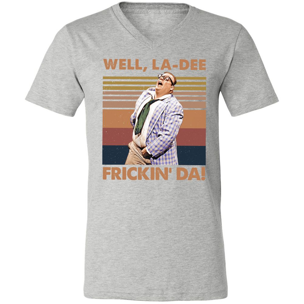 Unisex V-Neck T-Shirt - 7AF4PCDE - Athletic Heather - 7