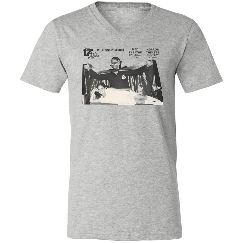 Unisex V-Neck T-Shirt - FJDKZ273 - Athletic Heather - 7