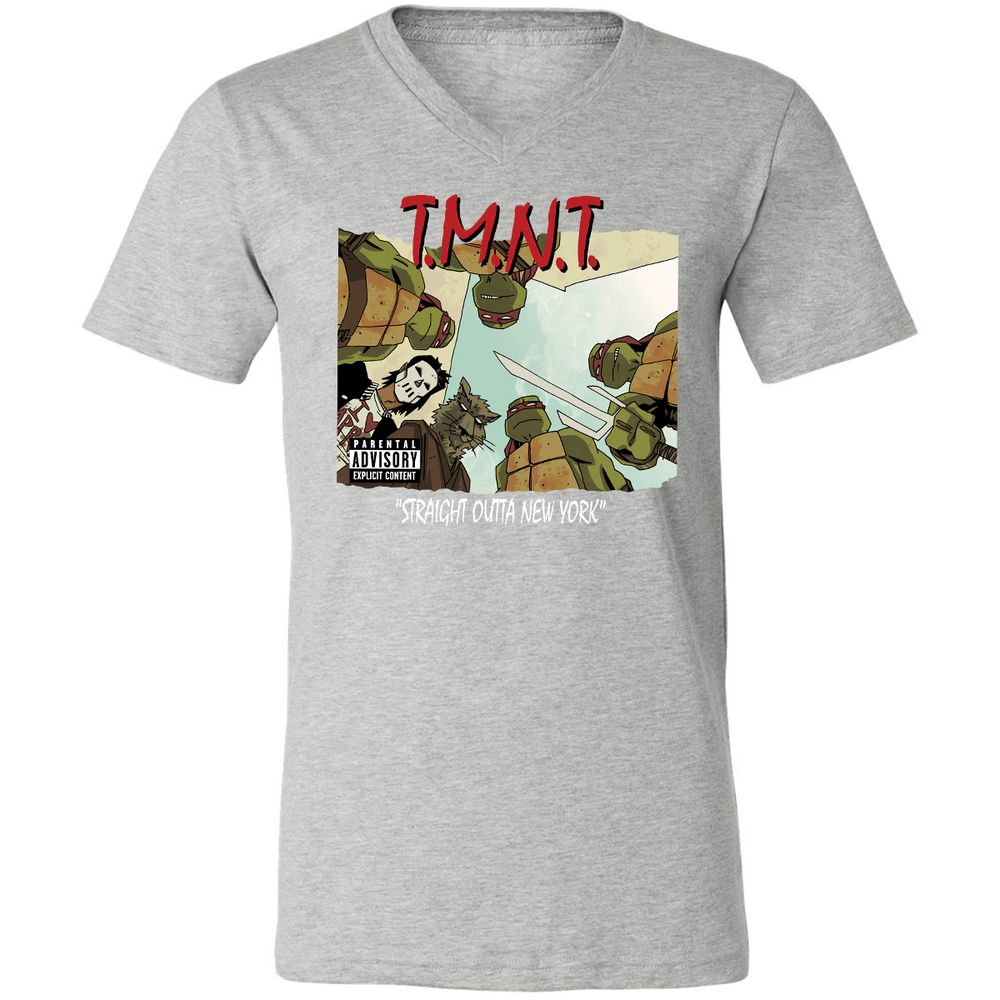 Unisex V-Neck T-Shirt - 2RZ9YJ4M - Athletic Heather - 7