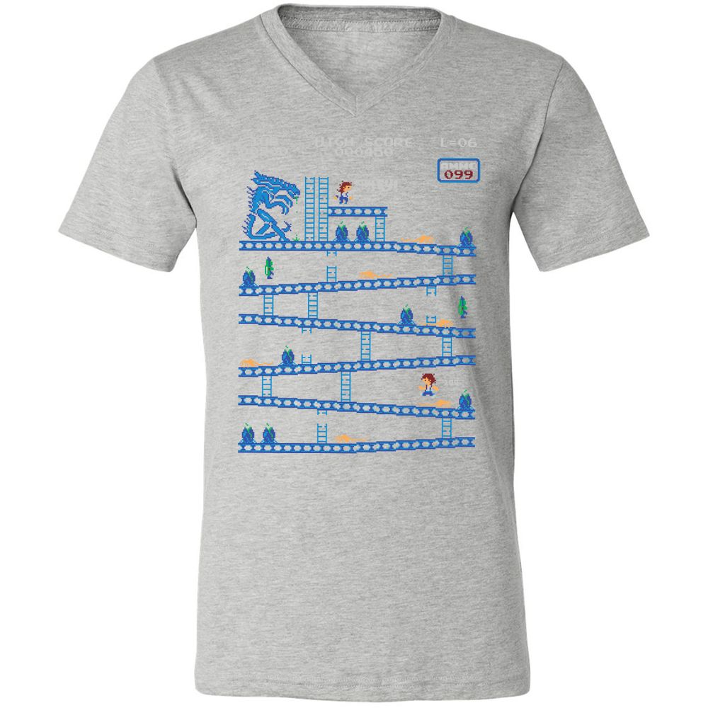 Unisex V-Neck T-Shirt - SZFH8VRS - Athletic Heather - 7