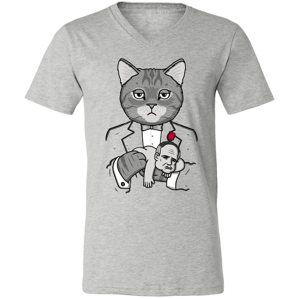 Unisex V-Neck T-Shirt - 6NVCMKW7 - Athletic Heather - 7