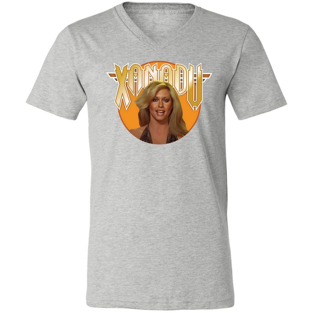 Unisex V-Neck T-Shirt - EYVXMJ4U - Athletic Heather - 7
