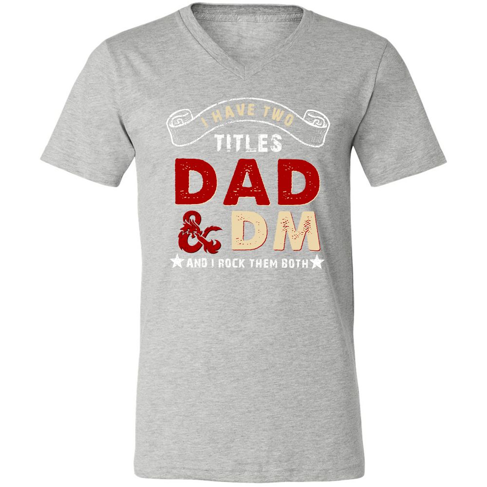 Unisex V-Neck T-Shirt - KHSN5LDP - Athletic Heather - 7