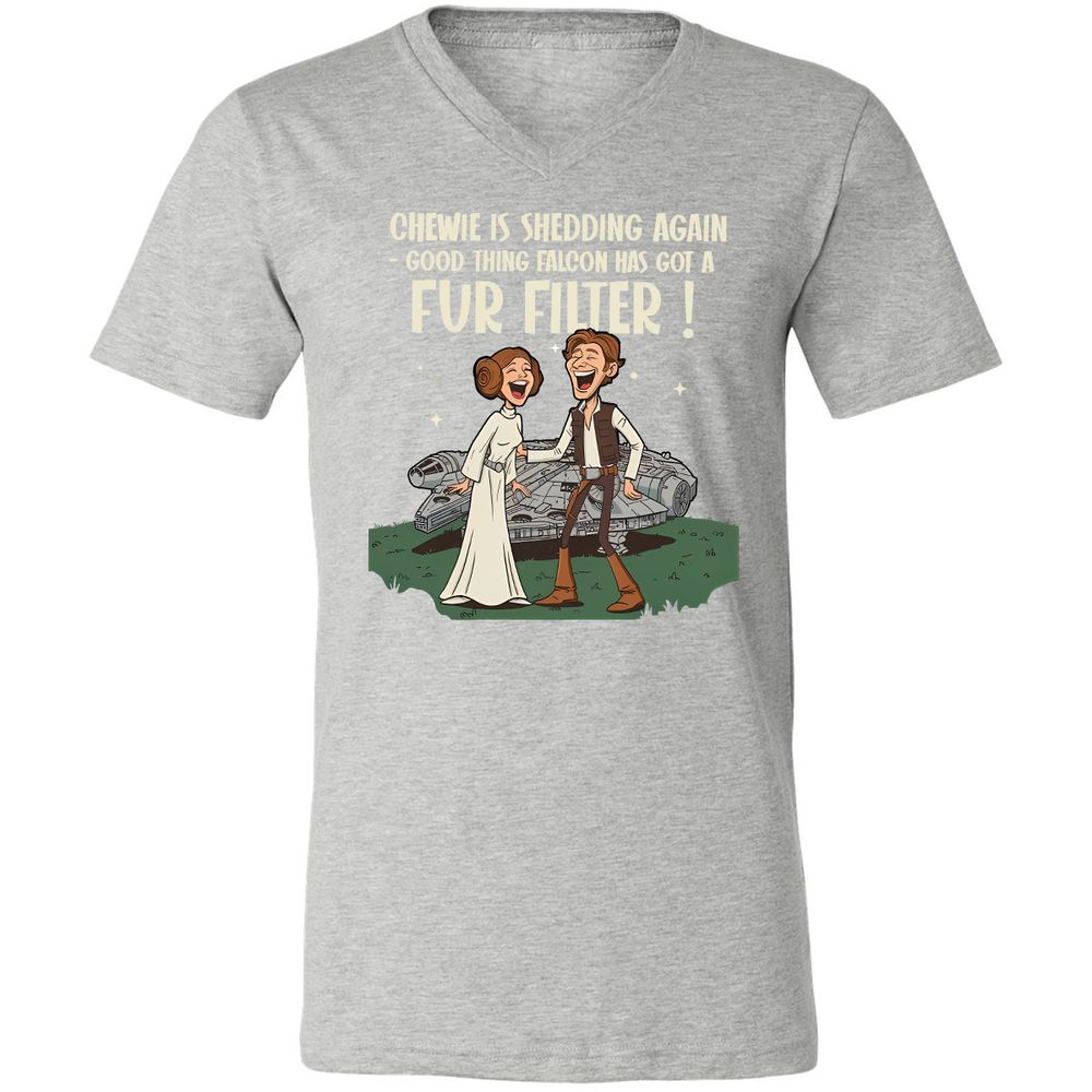 Unisex V-Neck T-Shirt - K36L2C8H - Athletic Heather - 7