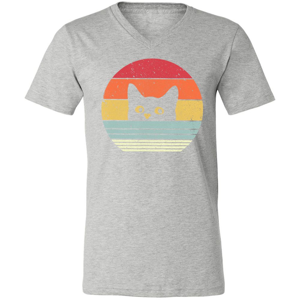 Unisex V-Neck T-Shirt - 28C9JHL5 - Athletic Heather - 7