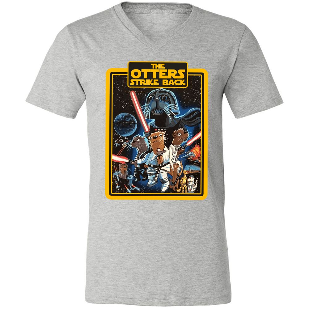 Unisex V-Neck T-Shirt - VFL939FE - Athletic Heather - 7