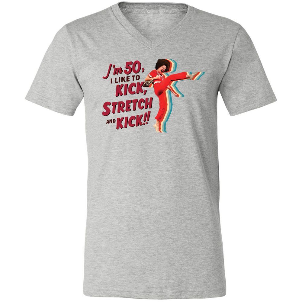 Unisex V-Neck T-Shirt - GGD89GJ1 - Athletic Heather - 7