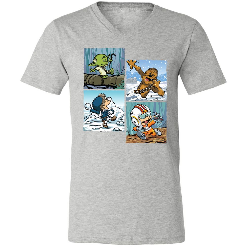 Unisex V-Neck T-Shirt - FB2MNPLF - Athletic Heather - 7
