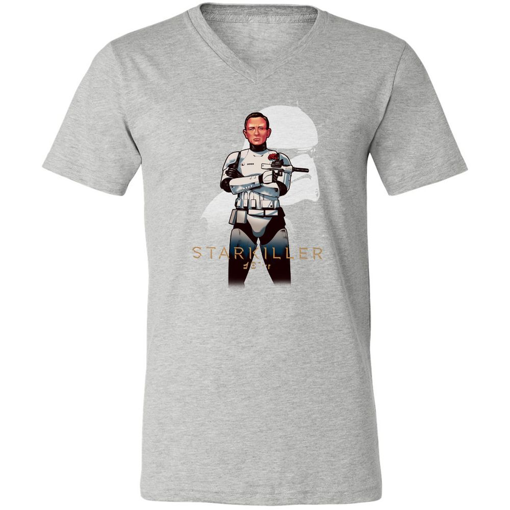 Unisex V-Neck T-Shirt - KX1N4UDK - Athletic Heather - 7