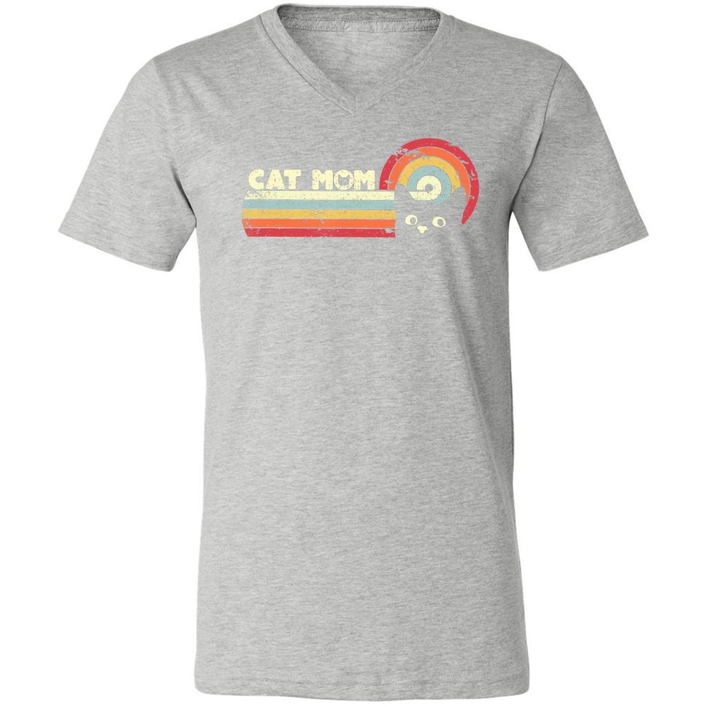 Unisex V-Neck T-Shirt - C5T6W88W - Athletic Heather - 7