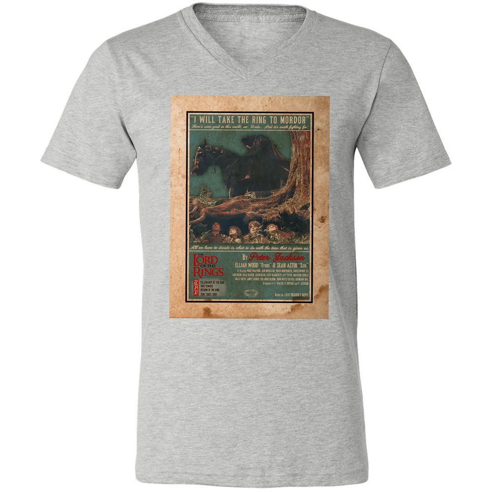 Unisex V-Neck T-Shirt - FBT6SARX - Athletic Heather - 7