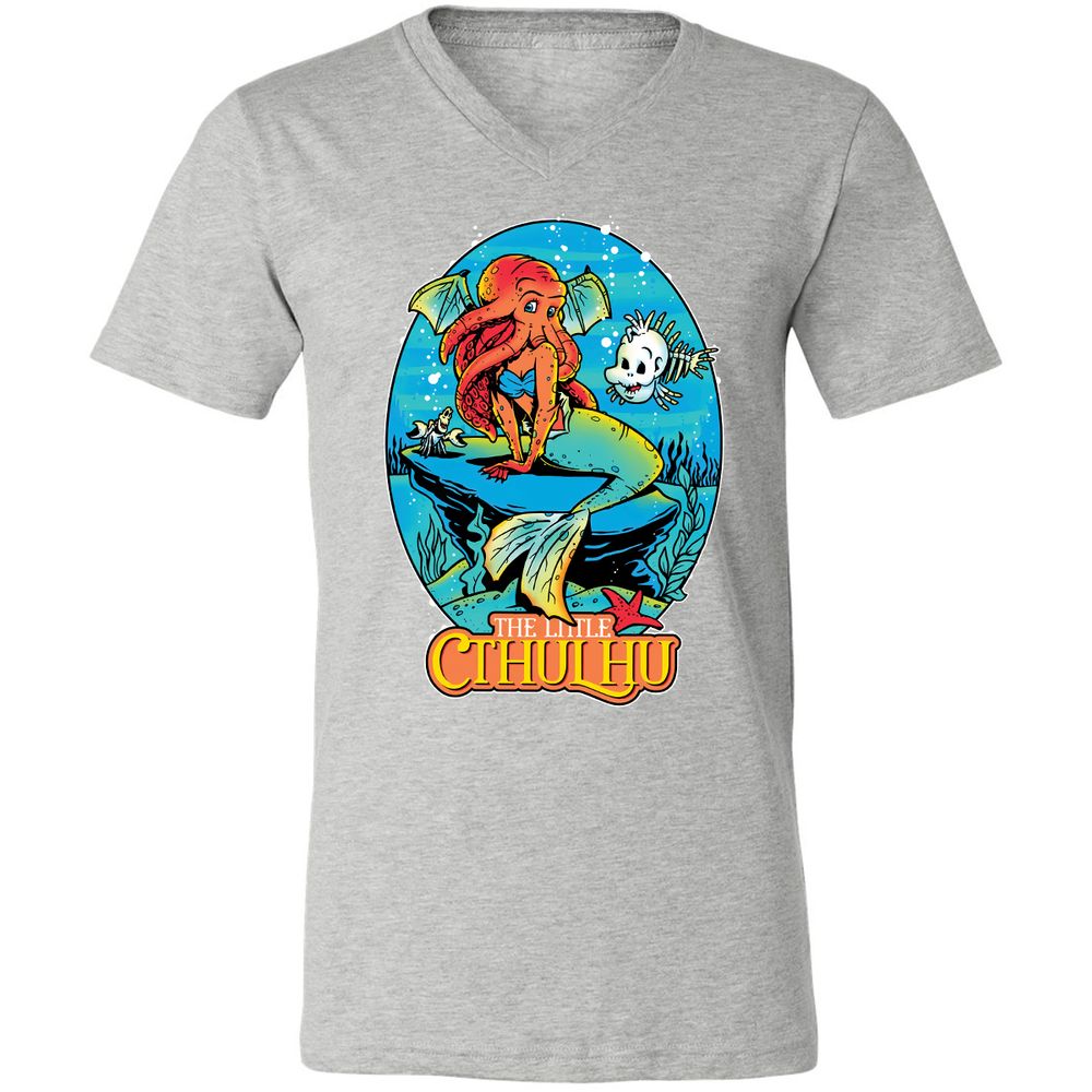 Unisex V-Neck T-Shirt - CA5GKM2L - Athletic Heather - 7