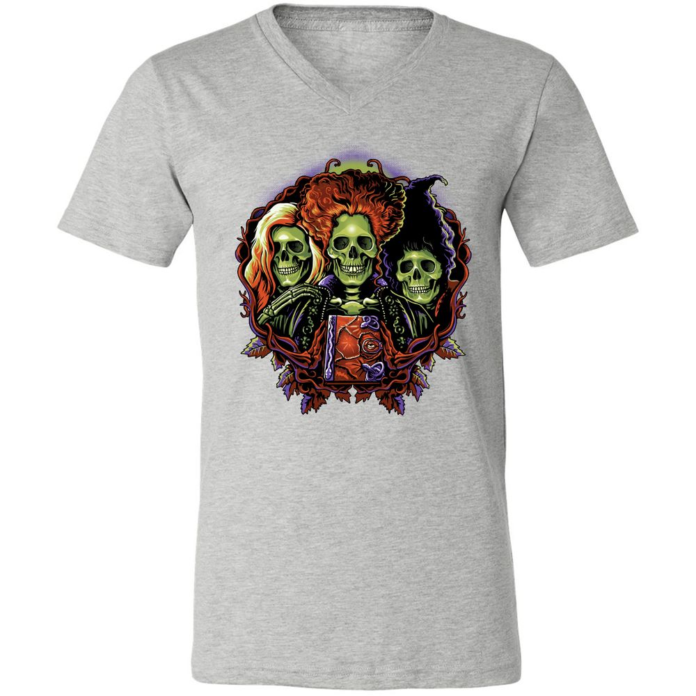 Unisex V-Neck T-Shirt - Y1WQCEKD - Athletic Heather - 7