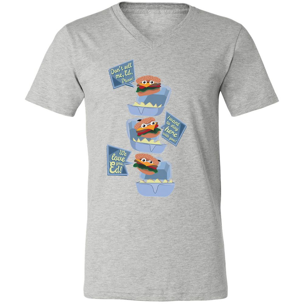 Unisex V-Neck T-Shirt - Z7P2HVQ4 - Athletic Heather - 7