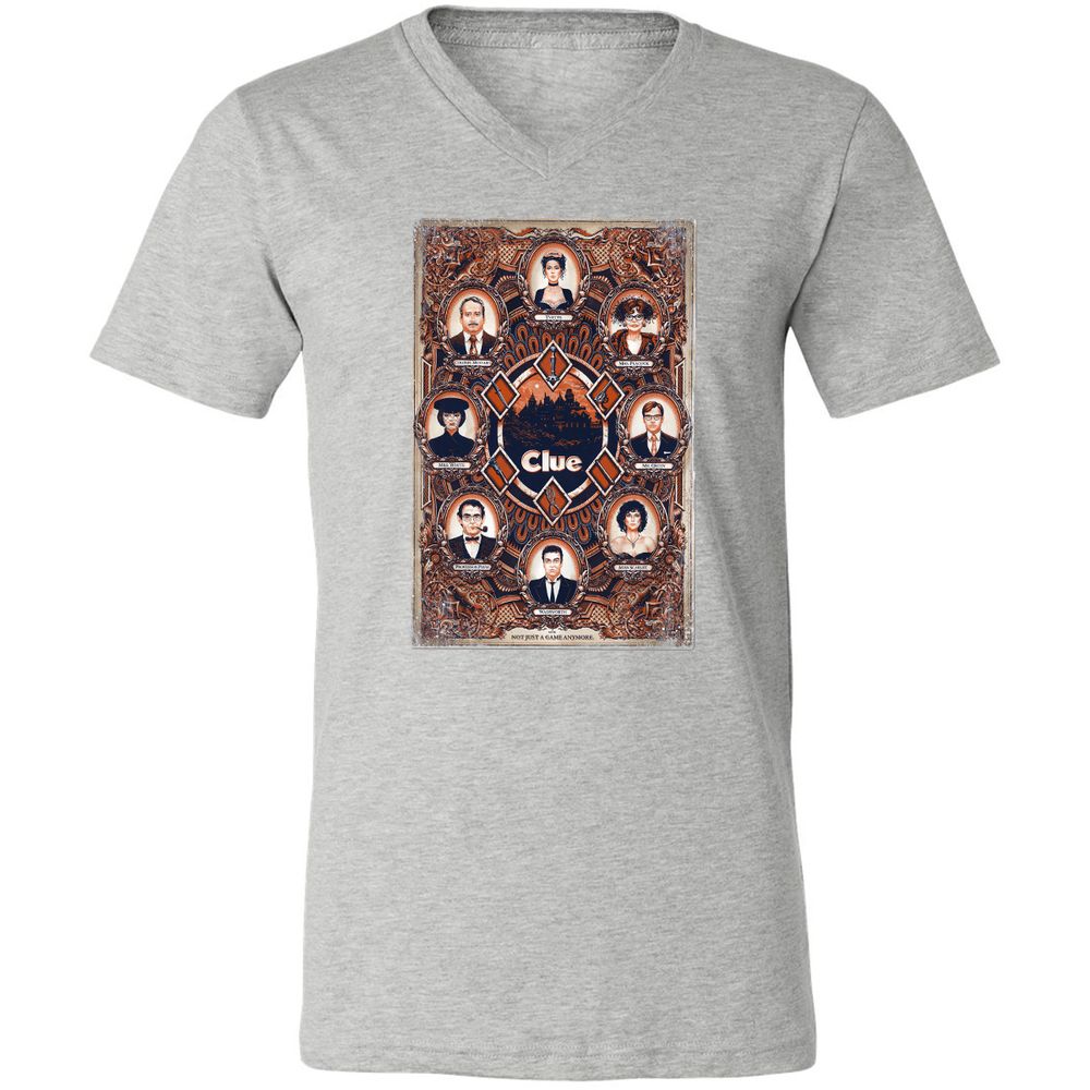Unisex V-Neck T-Shirt - XBBCEW3E - Athletic Heather - 7