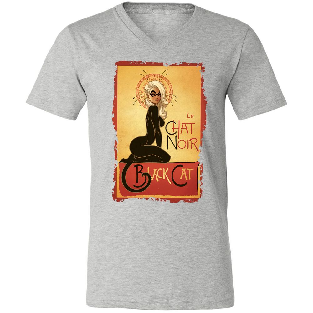 Unisex V-Neck T-Shirt - NPJT5W6F - Athletic Heather - 7