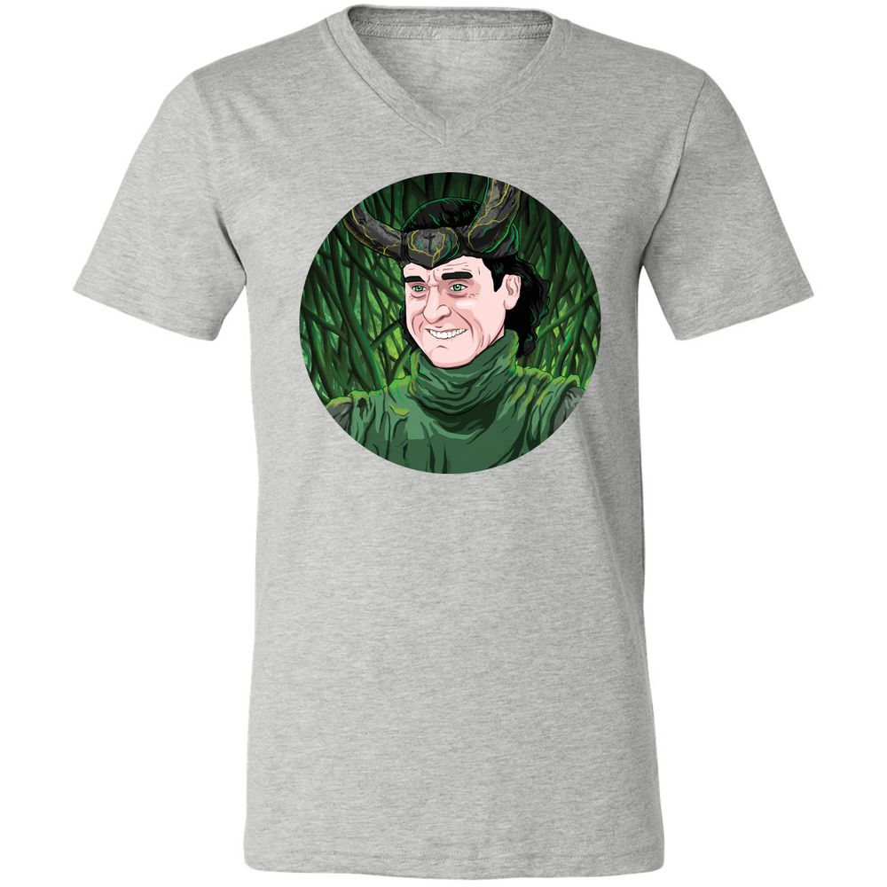 Unisex V-Neck T-Shirt - SSHEWGNP - Athletic Heather - 7