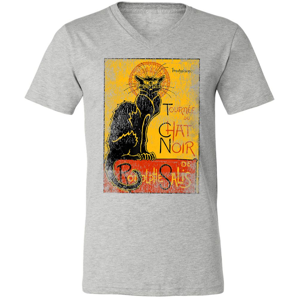 Unisex V-Neck T-Shirt - C1J6LBJW - Athletic Heather - 7