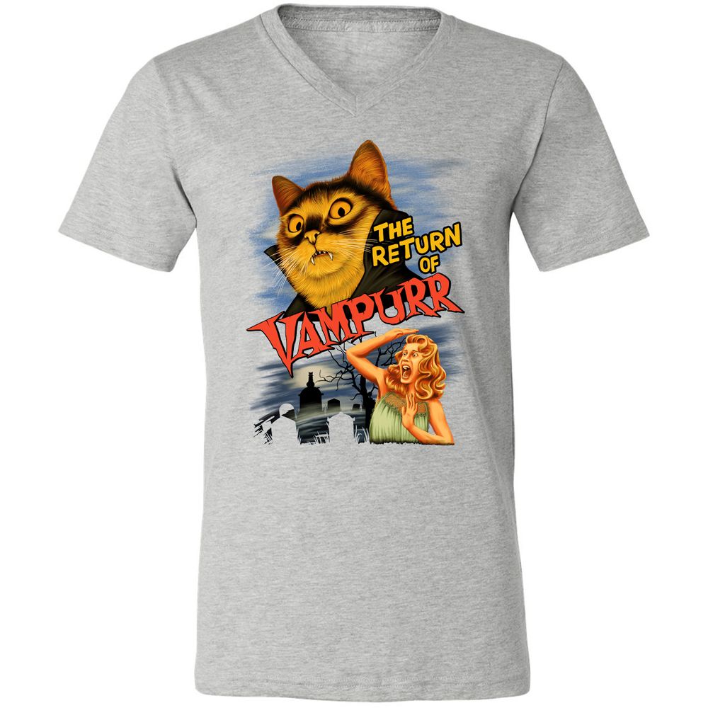 Unisex V-Neck T-Shirt - 2VN74J2Q - Athletic Heather - 7