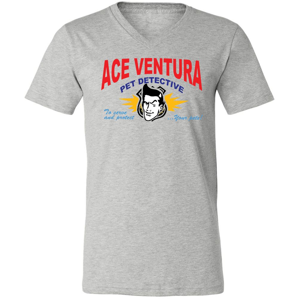 Unisex V-Neck T-Shirt - SJ34DX1Z - Athletic Heather - 7