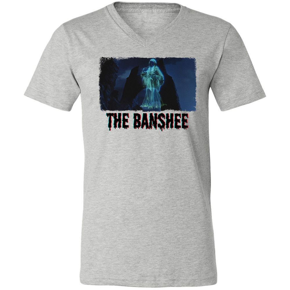 Unisex V-Neck T-Shirt - L3GJDTUJ - Athletic Heather - 7