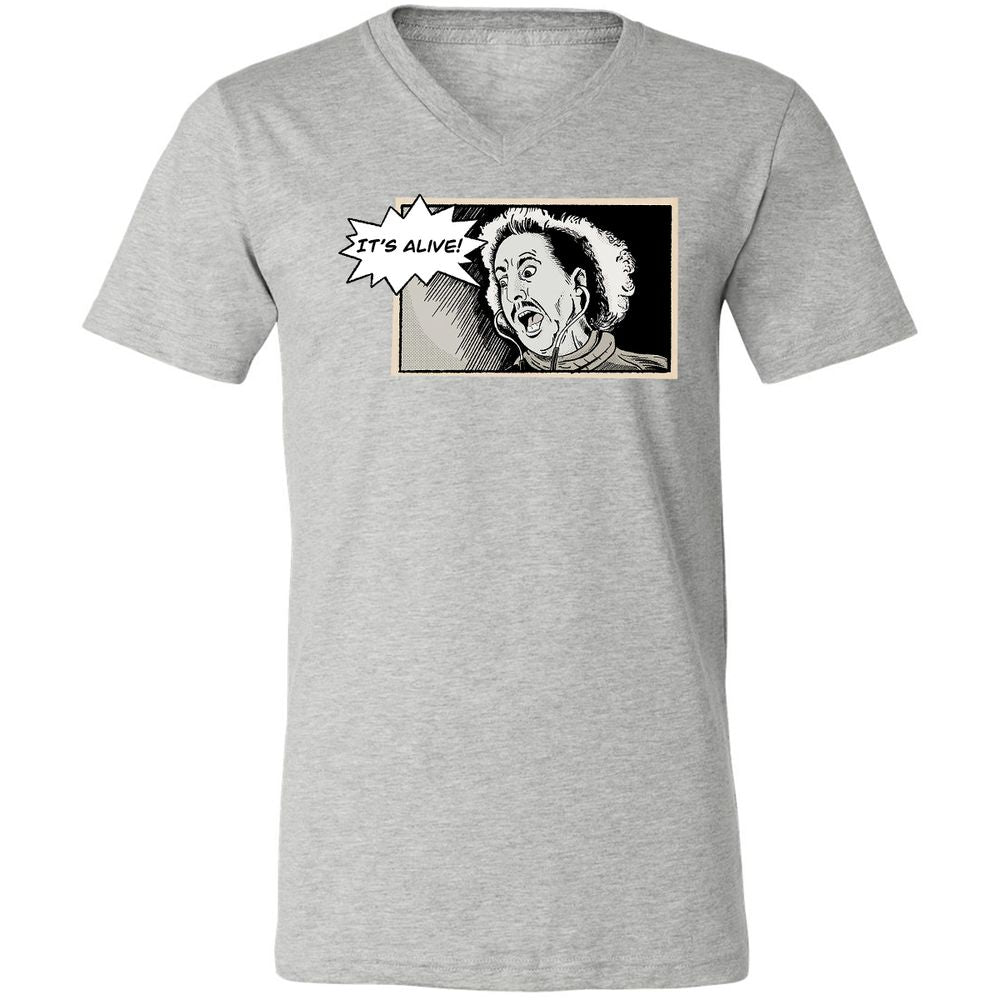 Unisex V-Neck T-Shirt - Q5UHYBSY - Athletic Heather - 7