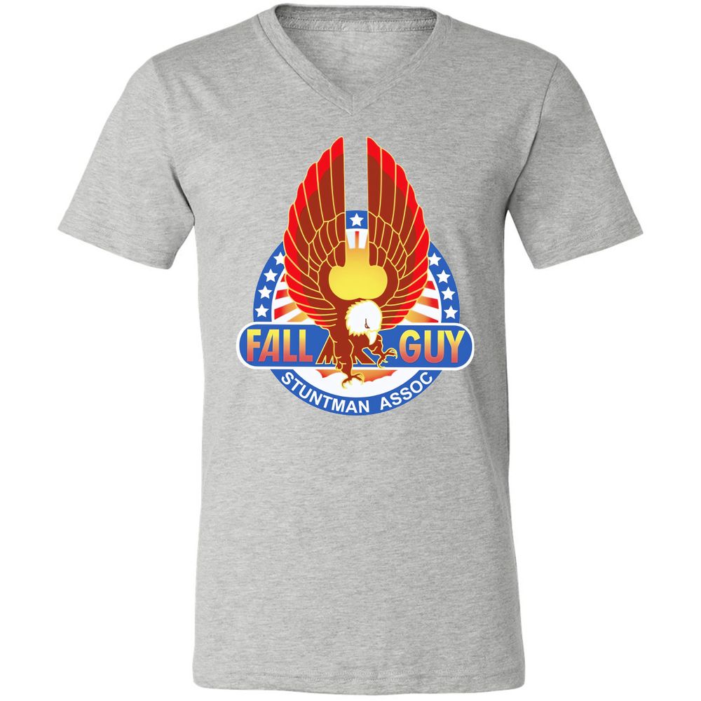 Unisex V-Neck T-Shirt - 9LQMVW6K - Athletic Heather - 7